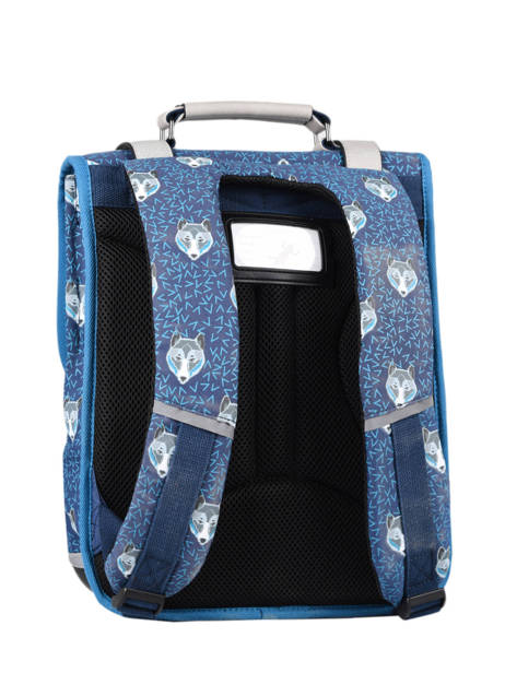 Backpack 2 Compartments Cameleon Blue vintage urban PBVBSD38 other view 7