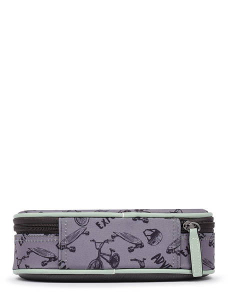 Trousse 1 Compartiment Cameleon Gris vintage urban PLUM vue secondaire 2