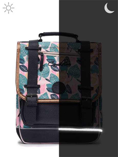 Sac à Dos Enfant 2 Compartiments Cameleon Rose vintage fantasy PG22038 vue secondaire 7