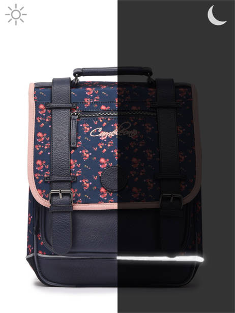Sac à Dos Enfant 2 Compartiments Cameleon Bleu vintage fantasy SD38 vue secondaire 7