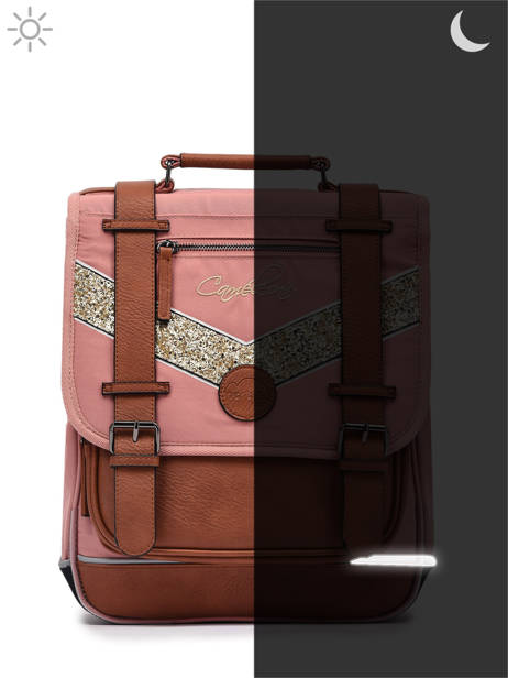 Sac à Dos Enfant 2 Compartiments Cameleon Rose vintage fantasy SD38 vue secondaire 7