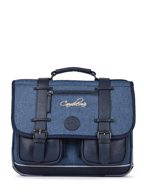 Cartable 2 Compartiments Cameleon Bleu vintage color CA146Q