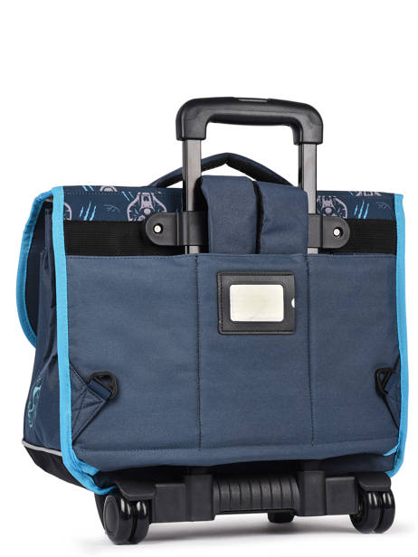 Wheeled Schoolbag For Kids 2 Compartments Cameleon Blue actual CR38 other view 7