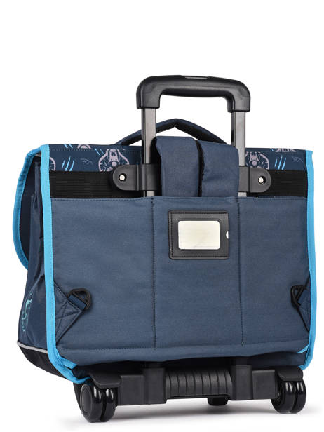 Cartable à Roulettes Enfant 2 Compartiments Cameleon Bleu actual CR38 vue secondaire 7