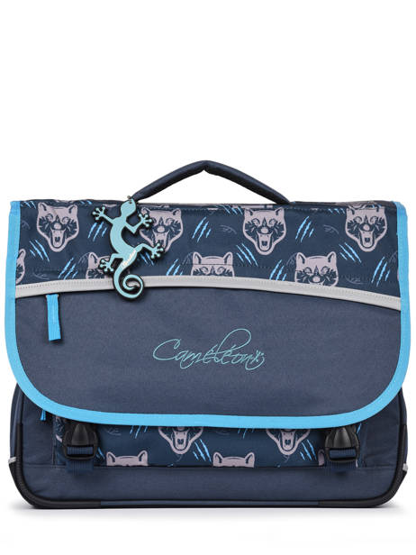 Satchel For Kids 3 Compartments Cameleon Blue actual CA41