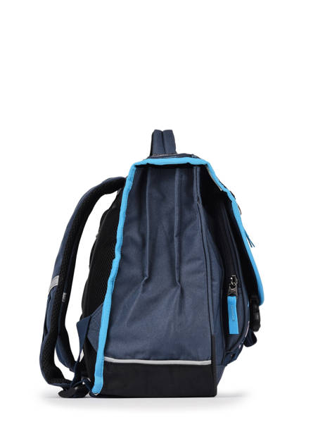 Cartable Enfant 3 Compartiments Cameleon Bleu actual CA41 vue secondaire 2