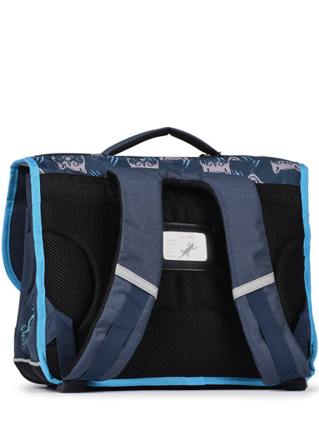 Cartable Enfant 3 Compartiments Cameleon Bleu actual CA41 vue secondaire 4