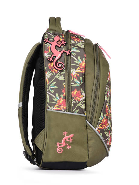 Backpack For Kids 2 Compartments Cameleon Green actual SD43 other view 3