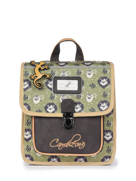 Backpack 1 Compartment Cameleon Green retro SD30