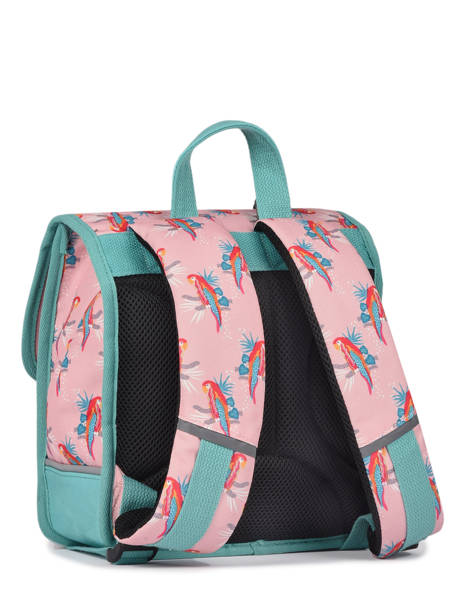 Backpack 1 Compartment Cameleon Pink retro SD30 other view 6