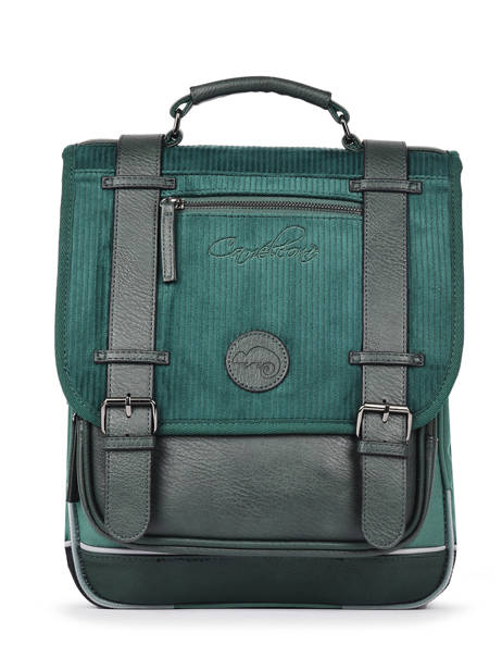 Vintage Velvet Backpack Cameleon Green vintage velvet SD38