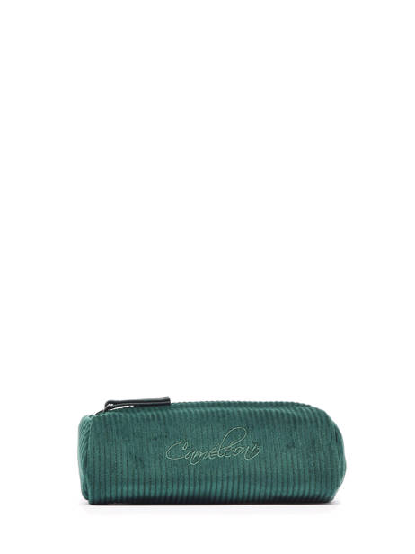 Vintage Velvet Small Pencil Case Cameleon Green vintage velvet STRO