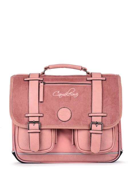 Vintage Velvet Satchel 2 Compartments Cameleon Pink vintage velvet CA35