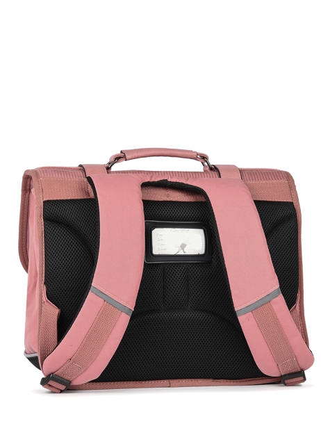 Vintage Velvet Satchel 2 Compartments Cameleon Pink vintage velvet CA35 other view 5