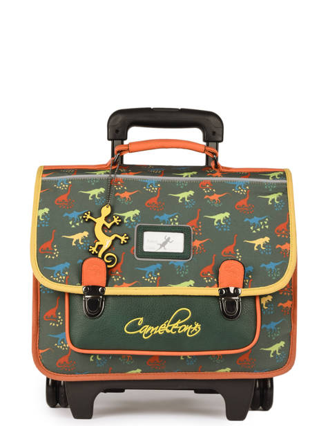 Cartable  Roulettes Rtro Cameleon Vert retro CR35