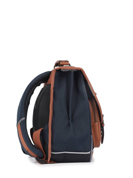 Satchel For Boys 2 Compartments Cameleon Blue vintage urban CA35 other view 3