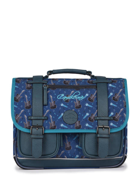 Boekentas Jongen 2 Compartimenten Cameleon Rood vintage urban CA35