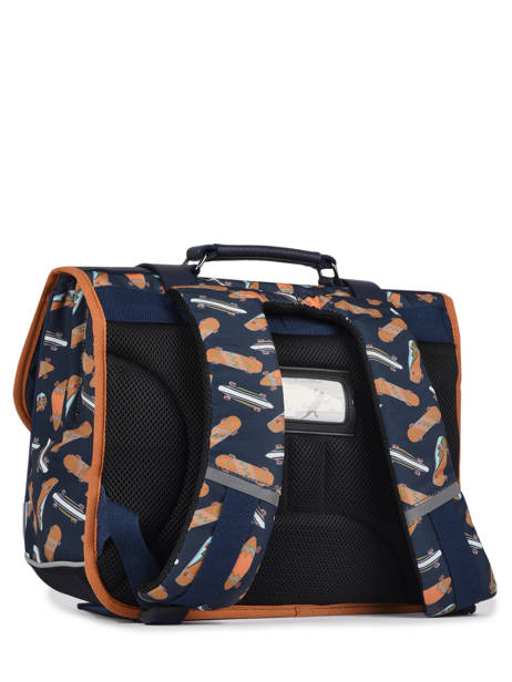 Satchel For Boys 2 Compartments Cameleon Blue vintage urban CA38 other view 5