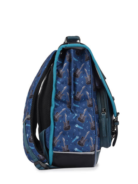 Sac à Dos Enfant 2 Compartiments Cameleon Rouge vintage urban SD38 vue secondaire 4