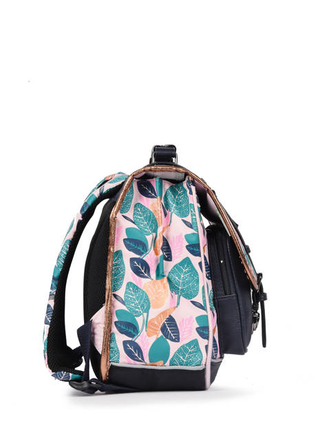Satchel For Girl 2 Compartments Cameleon Pink vintage fantasy CA38 other view 3