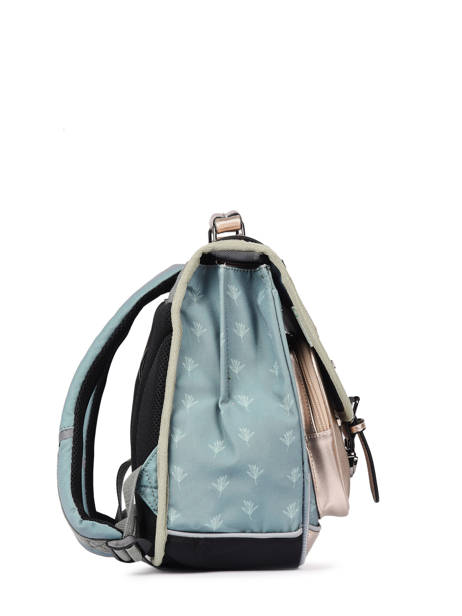 Cartable Enfant 2 Compartiments Cameleon Vert vintage fantasy CA38 vue secondaire 3