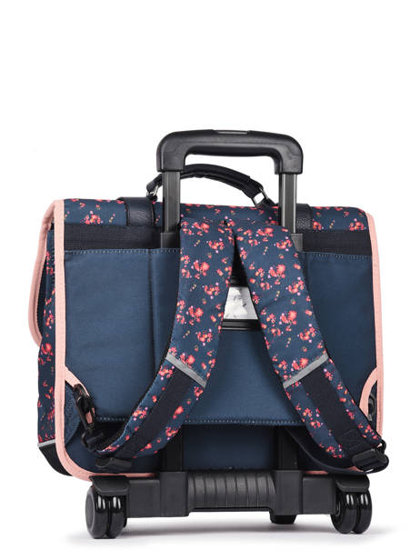 Cartable à Roulettes Enfant 2 Compartiments Cameleon Bleu vintage fantasy CR38 vue secondaire 5