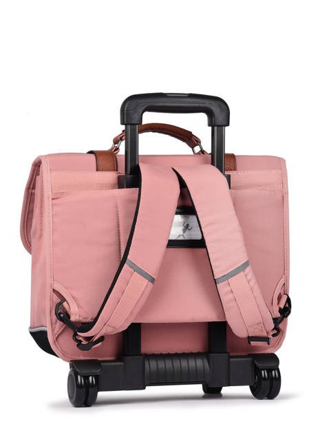 Cartable à Roulettes Enfant 2 Compartiments Cameleon Rose vintage fantasy CR38 vue secondaire 5