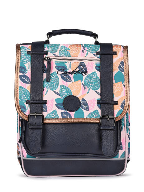 Sac  Dos Enfant 2 Compartiments Cameleon Rose vintage fantasy PG22038
