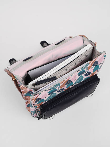 Sac à Dos Enfant 2 Compartiments Cameleon Rose vintage fantasy PG22038 vue secondaire 5