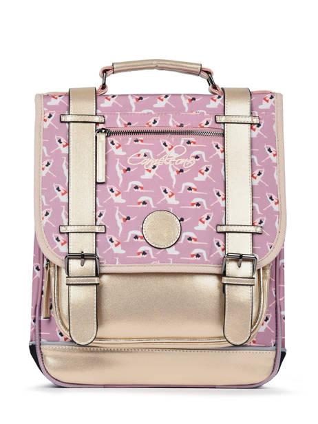 Backpack For Girls 2 Compartments Cameleon Pink vintage fantasy SD38