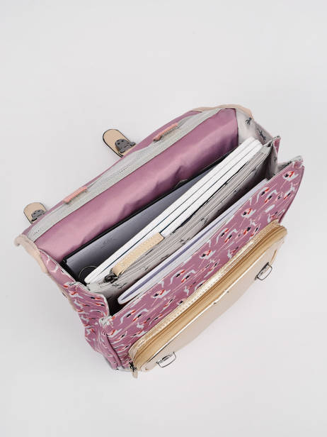 Sac à Dos Enfant 2 Compartiments Cameleon Rose vintage fantasy SD38 vue secondaire 4
