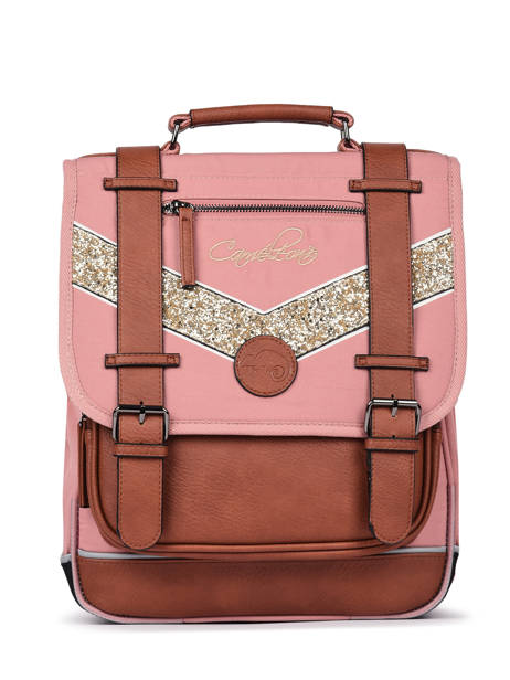 Sac à Dos Enfant 2 Compartiments Cameleon Rose vintage fantasy SD38