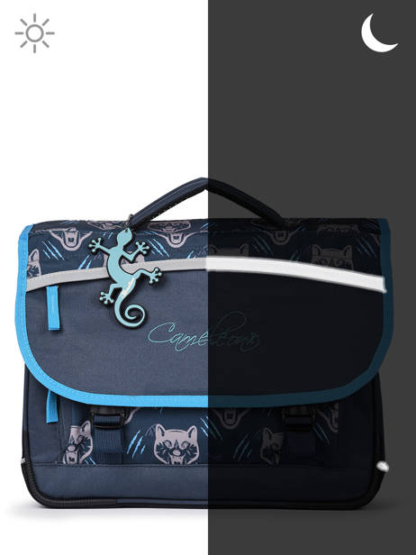 Cartable Enfant 2 Compartiments Cameleon Bleu actual CA38 vue secondaire 7