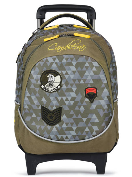 Sac  Dos  Roulettes Enfant 2 Compartiments Cameleon Vert actual IG1302