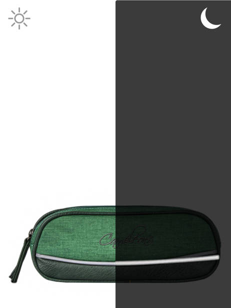 Trousse 2 Compartiments Cameleon Vert vintage color - VIC-TROU vue secondaire 3