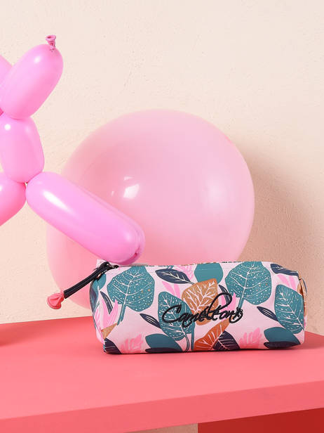 1 Compartment  Pouch Cameleon Pink vintage fantasy STRO other view 1