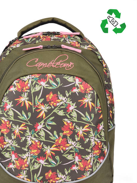 Backpack For Kids 2 Compartments Cameleon Green actual SD43 other view 2