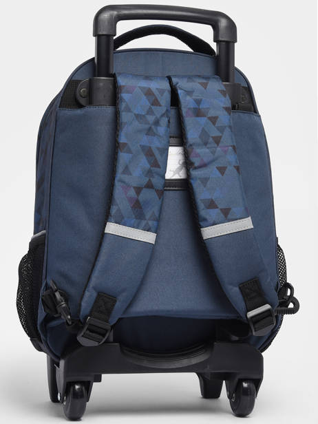 2-compartment  Wheeled Schoolbag Cameleon Blue actual SR39 other view 6