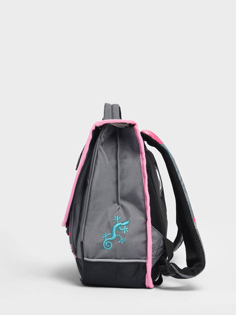 Cartable Enfant 2 Compartiments Cameleon Rose actual CA38 vue secondaire 3