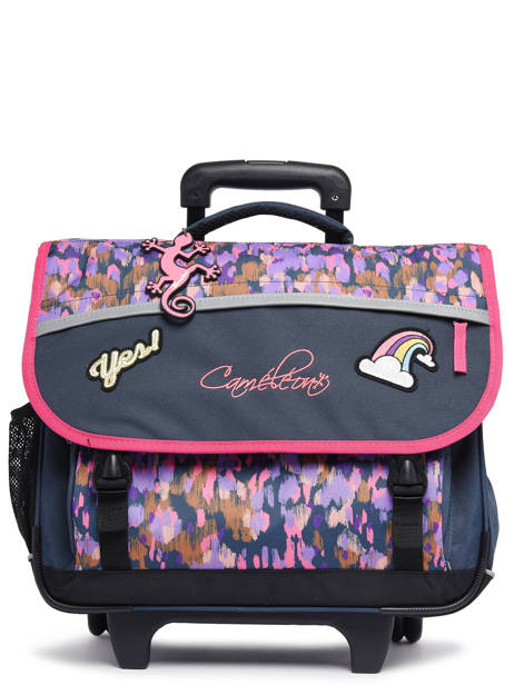 Cartable  Roulettes Enfant 3 Compartiments Cameleon Rose actual CR41