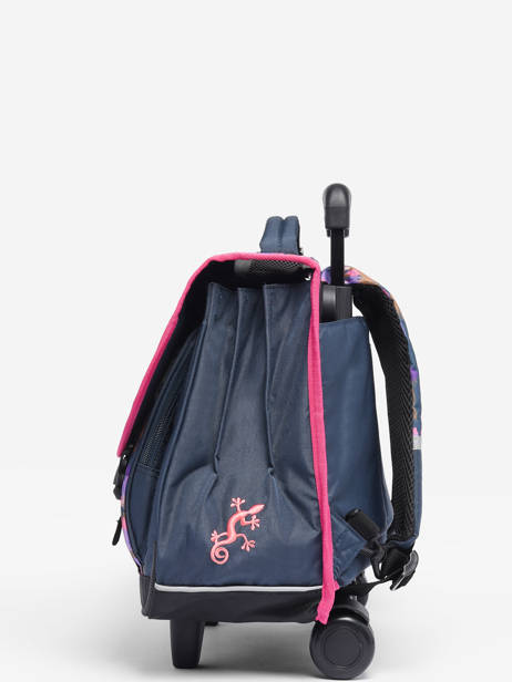 Cartable à Roulettes Enfant 3 Compartiments Cameleon Rose actual CR41 vue secondaire 3