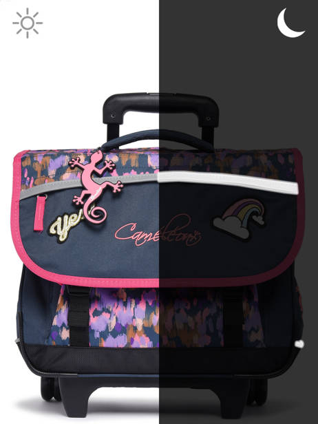 Cartable à Roulettes Enfant 3 Compartiments Cameleon Rose actual CR41 vue secondaire 7