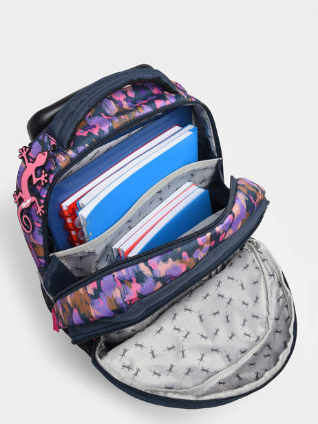 Sac A Dos à Roulettes 2 Compartiments Cameleon Rose actual SR39 vue secondaire 4
