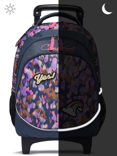 Sac A Dos à Roulettes 2 Compartiments Cameleon Rose actual SR39 vue secondaire 7