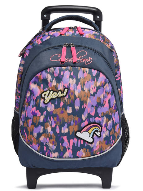 Sac A Dos  Roulettes 2 Compartiments Cameleon Rose actual SR39