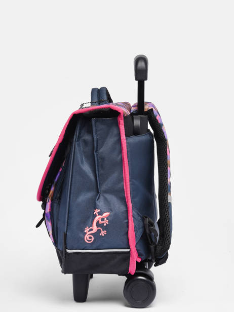 Cartable à Roulettes Enfant 2 Compartiments Cameleon Bleu actual CR38 vue secondaire 4