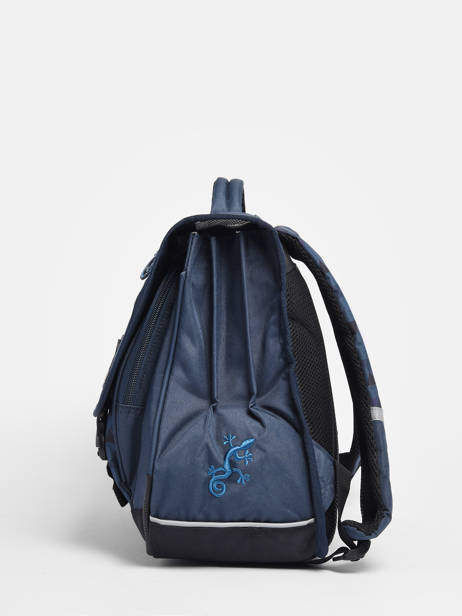 Cartable Enfant 3 Compartiments Cameleon Bleu actual CA41 vue secondaire 3