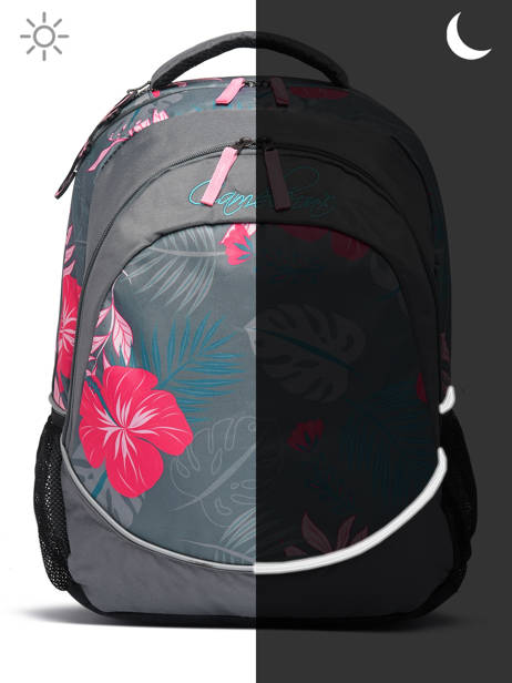 2-compartment Backpack Cameleon Pink actual SD45 other view 6
