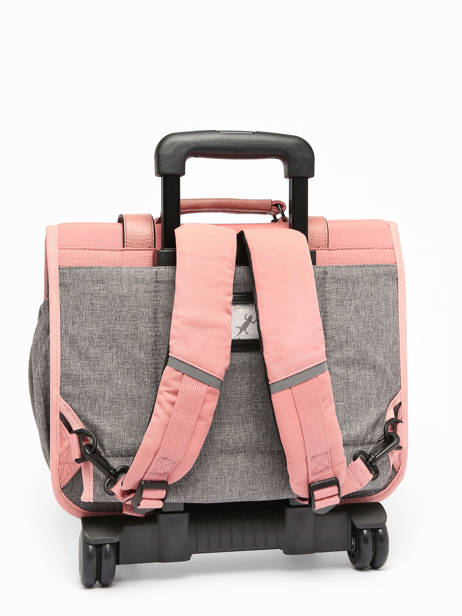 Cartable à Roulettes 2 Compartiments Cameleon Rose vintage pin's CR38 vue secondaire 5