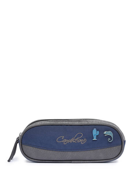 Trousse 2 Compartiments Cameleon Multicolore vintage pin's TROU